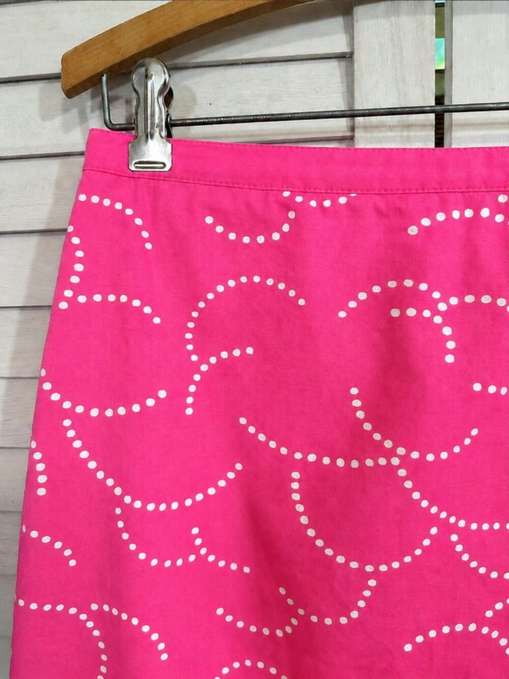 Boden Pink A-Line Cotton Skirt Size 6 6R - Picture 3 of 10